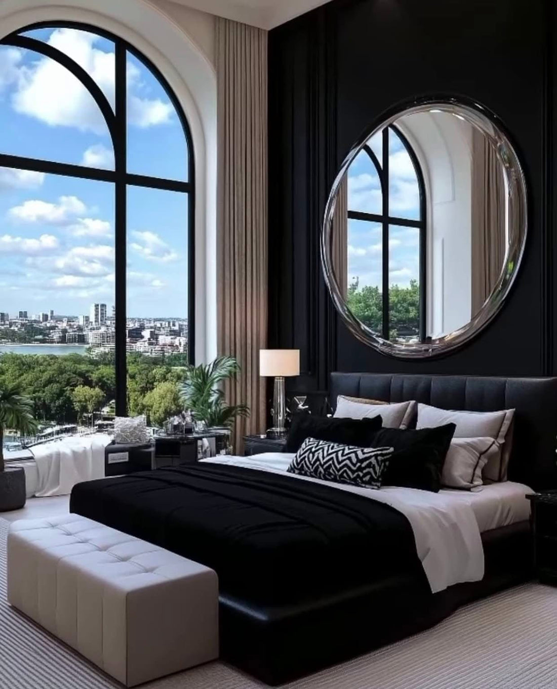 Black-on-Black Bedroom Decor: A Calming Haven for Anxiety and Wellness